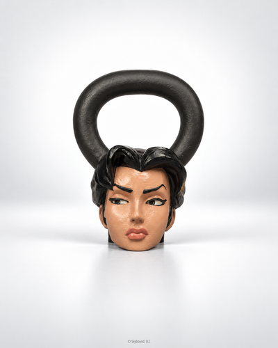 ANISSA Hand-Painted Kettlebell 1 of 10 - 30lbs