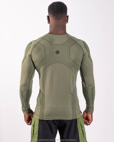 U.S. Army SX-006: PT COMPRESSION LONG SLEEVE - Army Green