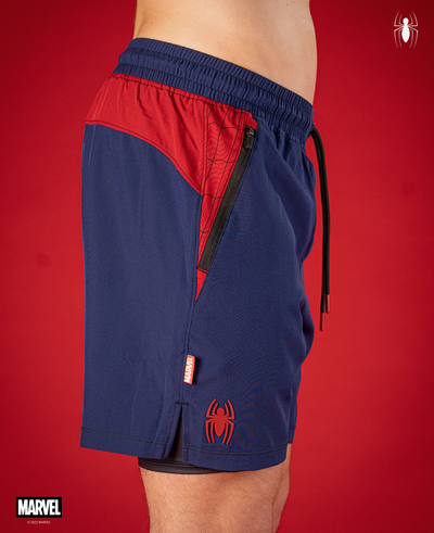 SPIDER-MAN Performance Lined Shorts 7" - Carnage Blue