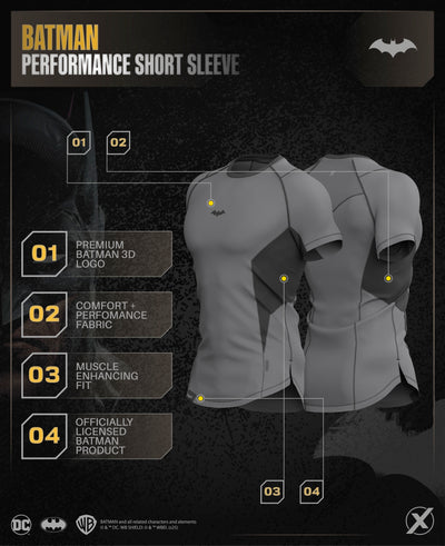 BATMAN Performance Short Sleeve - Arkham Black